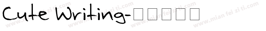 Cute Writing字体转换